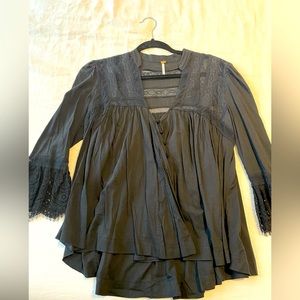 Black Lacey free people blouse